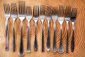 Sets of forks photo