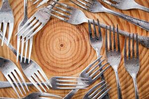 Sets of forks photo