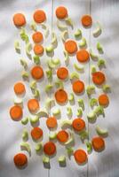 Celery and carrots photo
