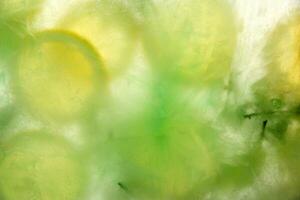 Lemon and mint iced photo