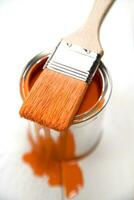 Paint and brush photo