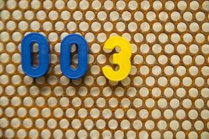 Letters and numbers photo