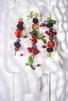 Skewer of berries photo