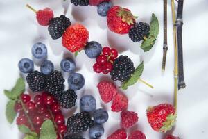 Varieties of berries photo