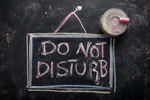 Do not disturb photo