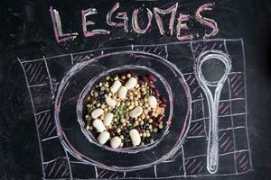 Variety of legumes photo