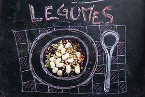 Variety of legumes photo