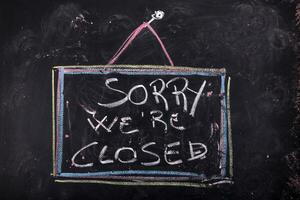 Sorry we are closed photo