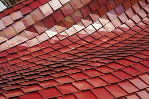 Coverage of red tiles photo