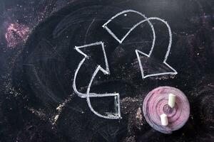Symbol of recycling photo