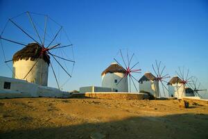 Greek island of Mykonos photo