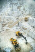 White marble quarries photo