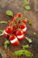 Fresh tomato and mozzarella photo