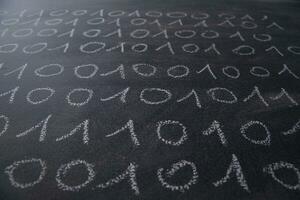 Binary number system photo