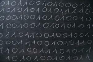 Binary number system photo