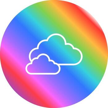 icono de vector de nube