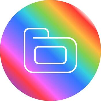 icono de vector de carpeta