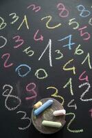 Various colored numbers photo