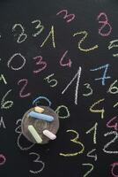 Various colored numbers photo