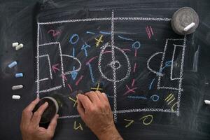 Lesson of football tactics photo