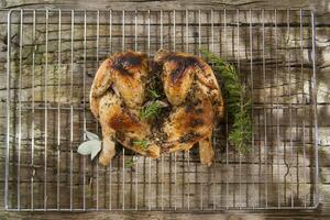 Grilled marinated chicken photo