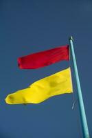 Flags of the beach monitoring photo