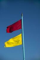 Flags of the beach monitoring photo