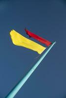 Flags of the beach monitoring photo