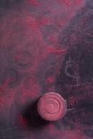 Red chalk dust photo