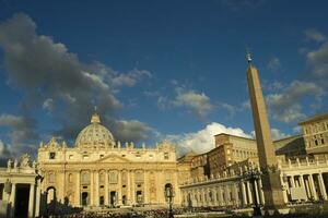 The Basilica of St. Peter at dawn photo