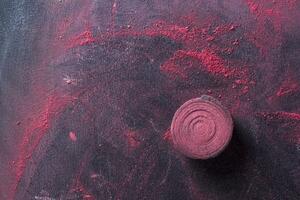 Red chalk dust photo