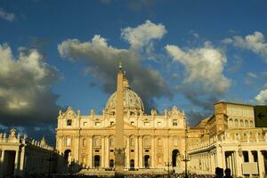 The Basilica of St. Peter at dawn photo