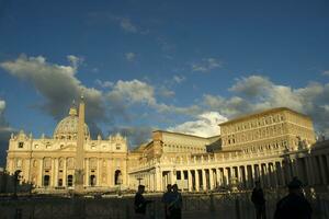 The Basilica of St. Peter at dawn photo