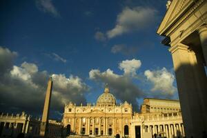 The Basilica of St. Peter at dawn photo