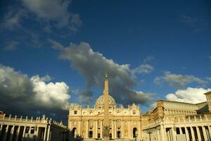 The Basilica of St. Peter at dawn photo