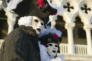 mascaras a el Venecia carnaval foto