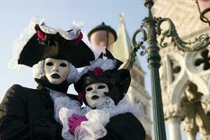 mascaras a el Venecia carnaval foto