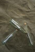 Message in a bottle at the beach photo