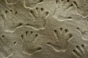 Handprints In The Sand photo