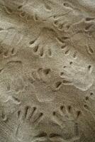 Handprints In The Sand photo