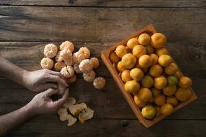 Winter fruit Mandarin photo