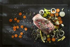 Shin raw pork photo