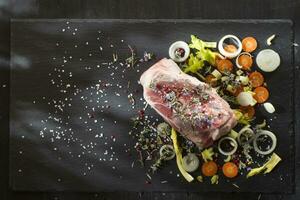 Shin raw pork photo
