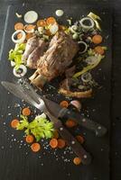 Knuckle of pork cooked photo