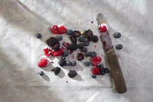 Berries Cut above the card photo