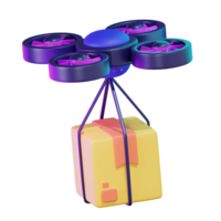 Drone Delivery Cyber Monday 3D Illustration png