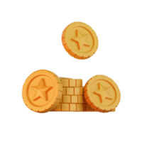 Coin Game Assets 3D Illustrations png