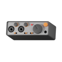Sound Mixer Music Studio 3D Illustrations png