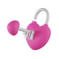 cadenas Valentin 3d illustration png