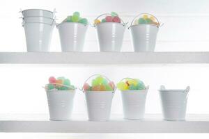 Multicolored soft candies photo